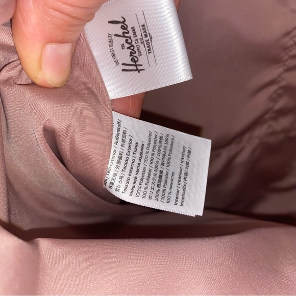 Herschel Supply Co. Mica Canvas Tote Ash Rose Mauve pink  Bag Purse - Picture 7 of 13